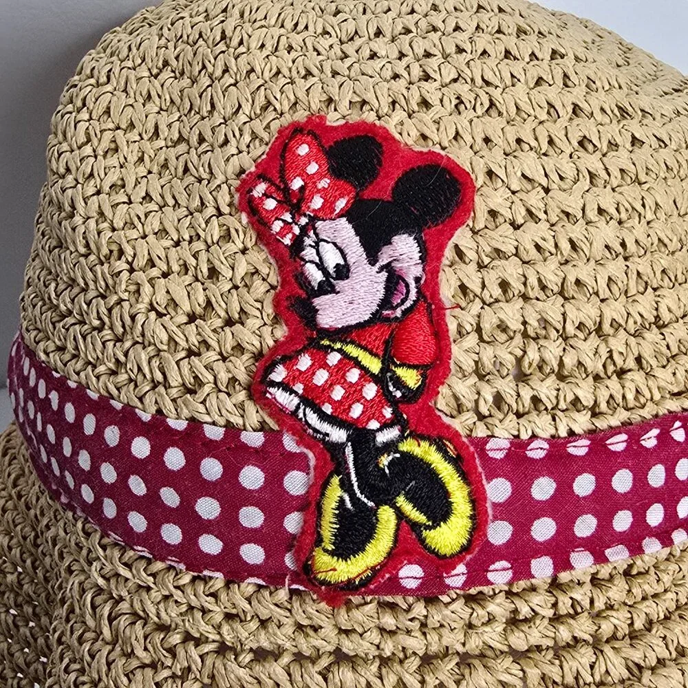 Minnie Mouse Sun Garden Hat WDW Walt Disney World 56cm 100% Paper Vintage